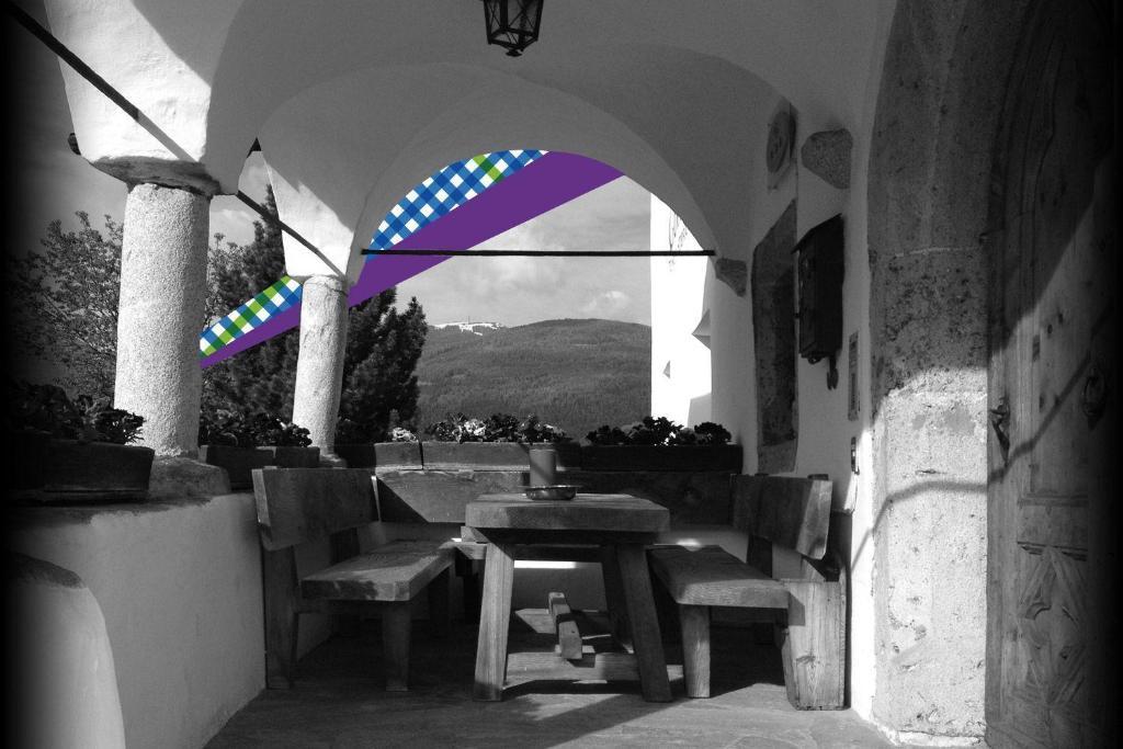 Ansitz Goller Hotel Rasun di Sopra Buitenkant foto